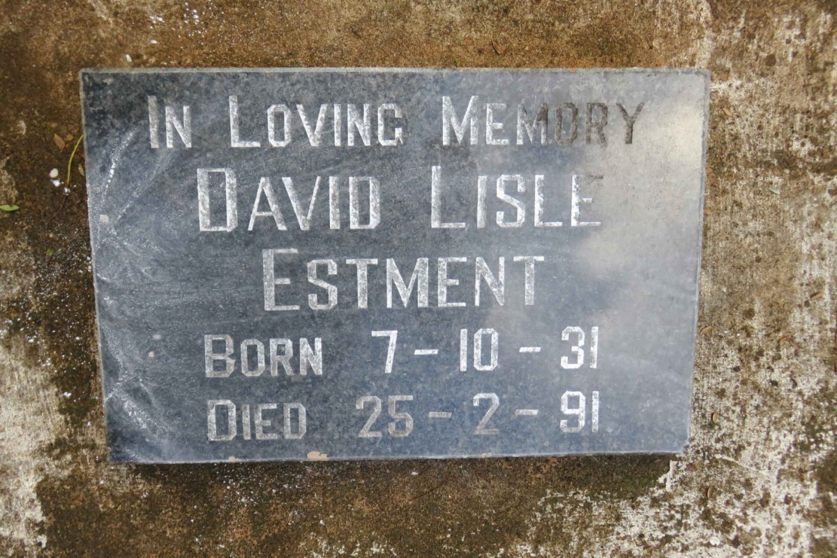 ESTMENT David Lisle 1931-1991