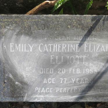 ELLIOTT Emily Catherine Elizabeth -1955