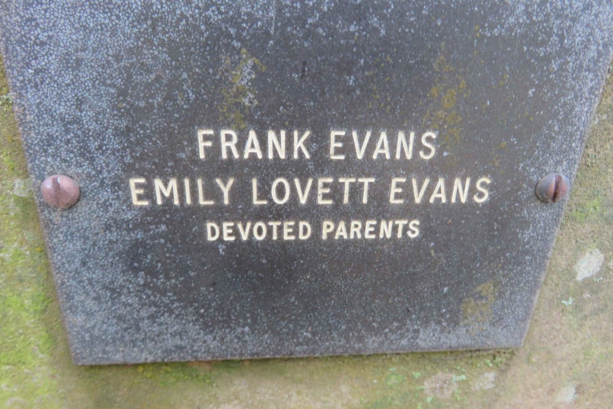 EVANS Frank &amp; Emily Lovett