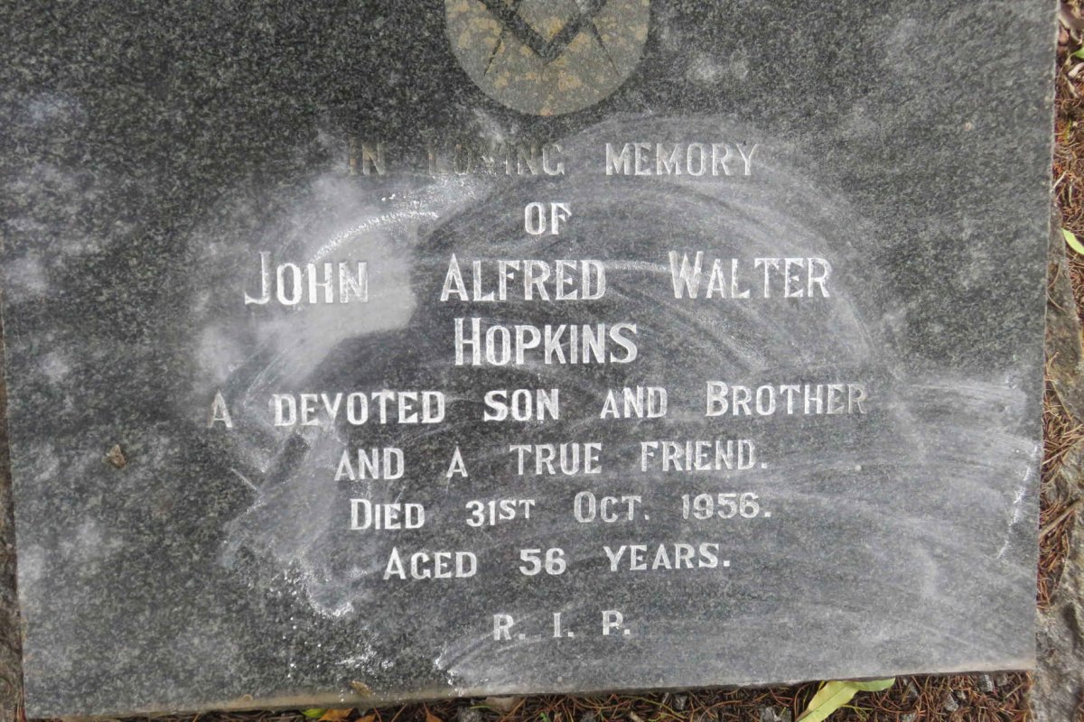 HOPKINS John Alfred Walter -1956