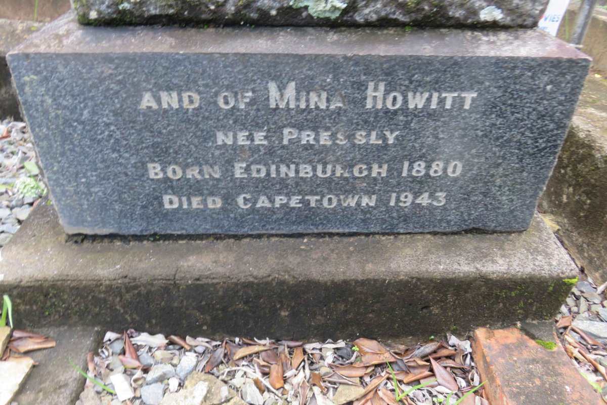 HOWITT Mina nee PRESSLY 1880-1943