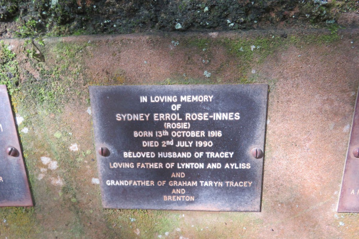 INNES Sydney Errol, ROSE 1916-1990