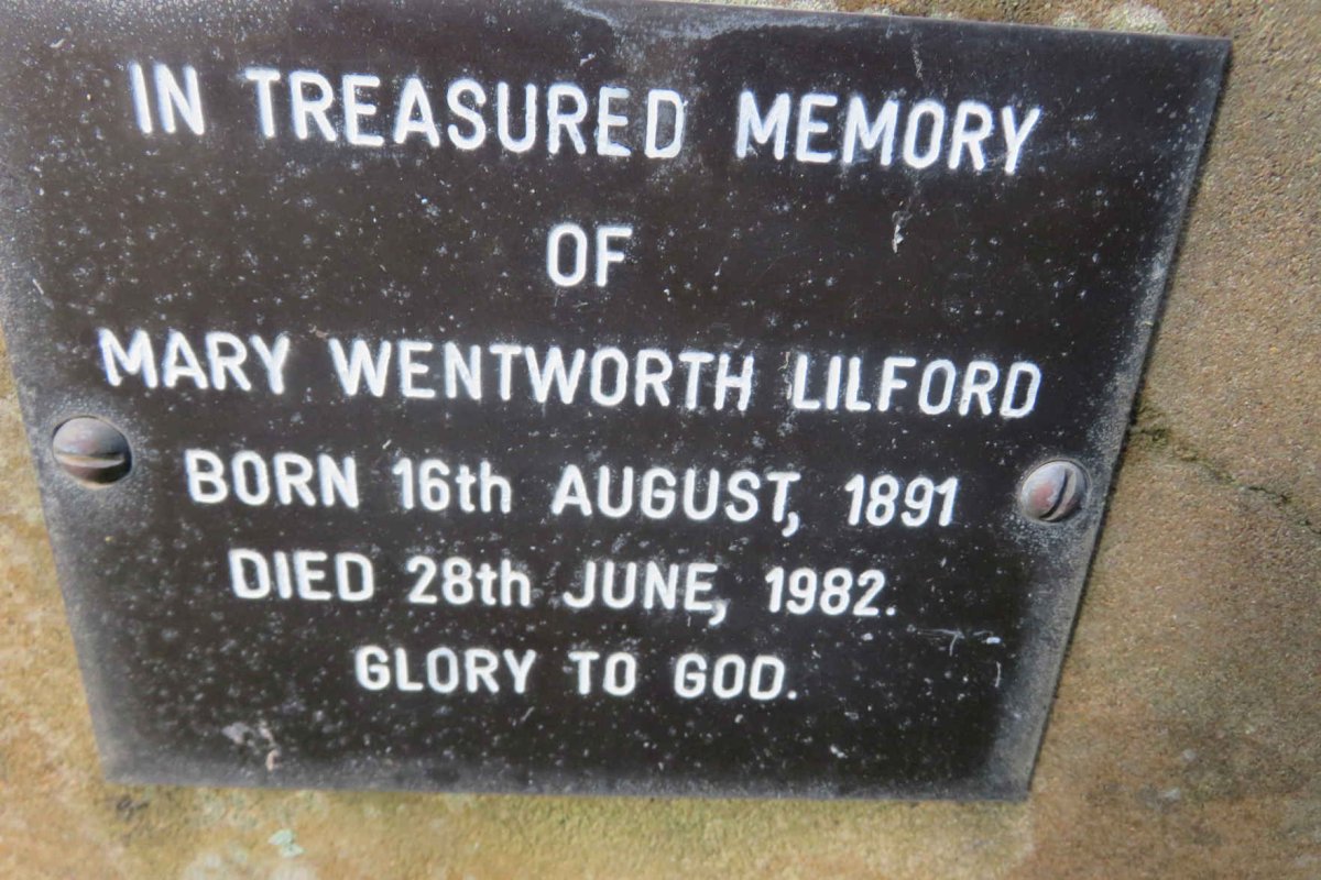 LILFORD Mary Wentworth 1891-1982
