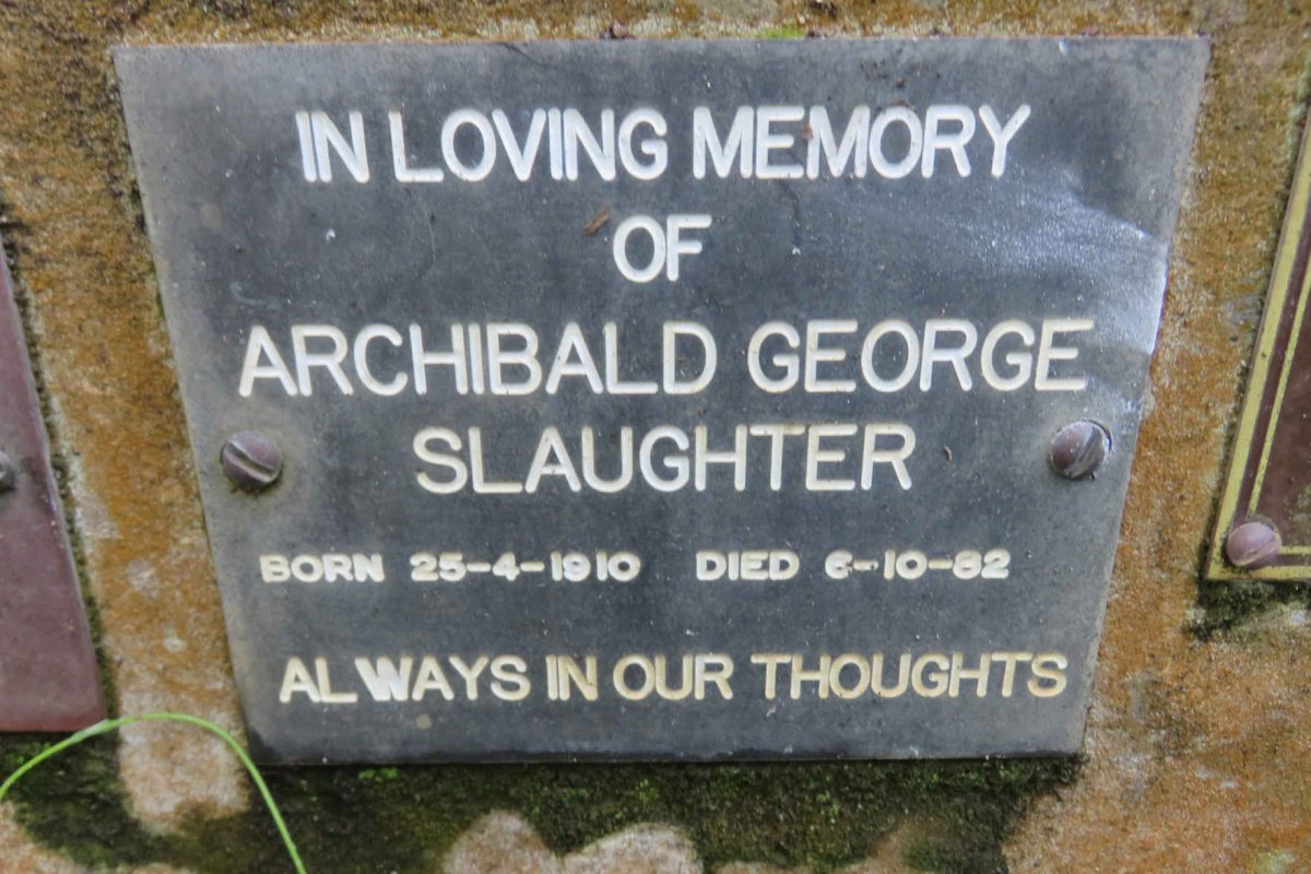 SLAUGHTER Archibald George 1910-1982
