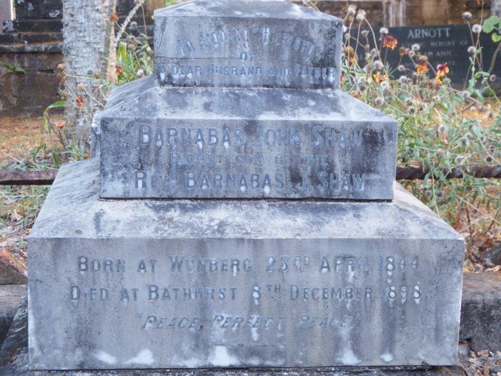 SHAW Barnabas John 1844-1898
