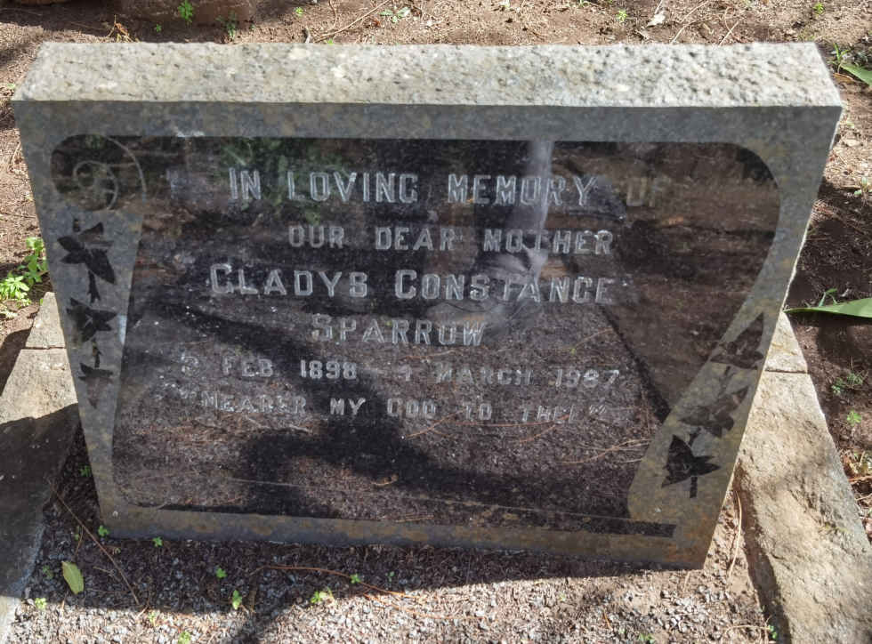 SPARROW Gladys Constance 1898-1987