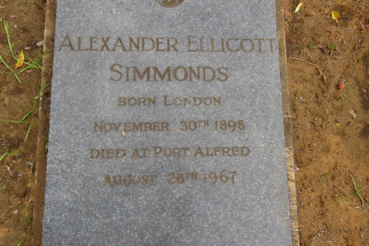 SIMMONDS Alexander Ellicott 1898-1967