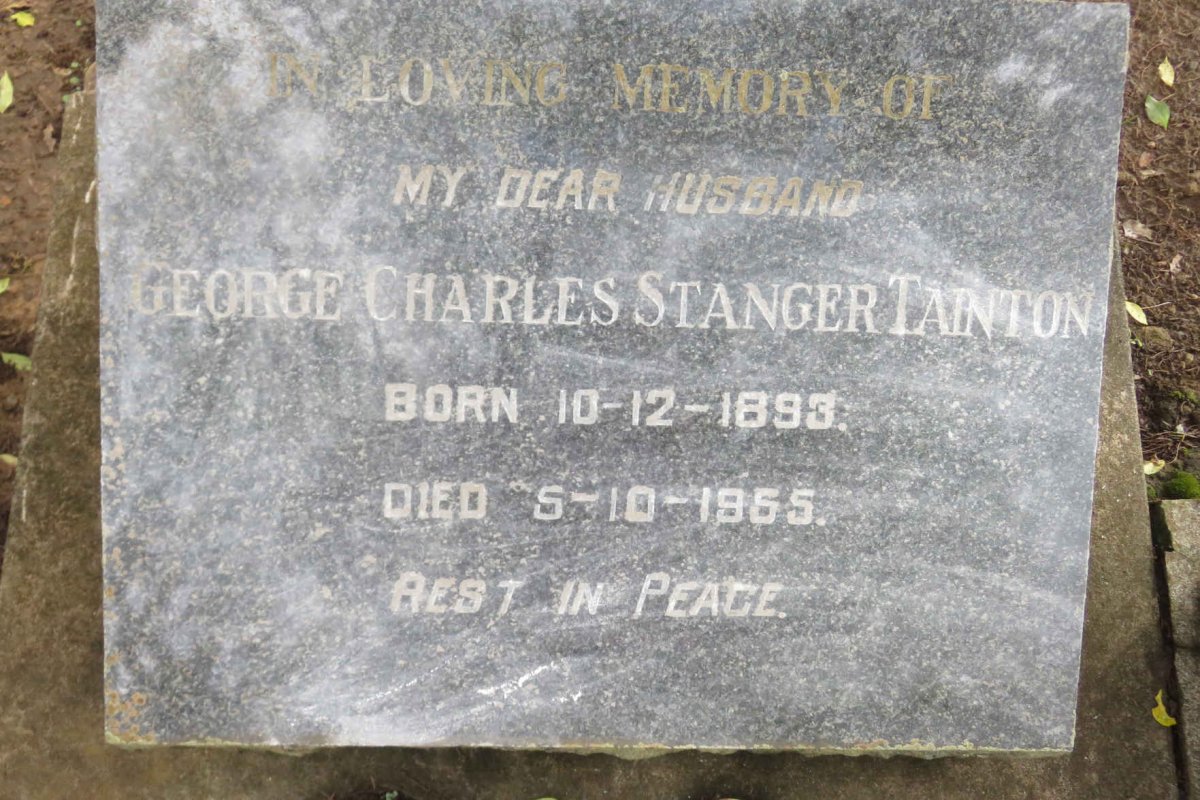 TAINTON George Charles Stanger 1893-1955