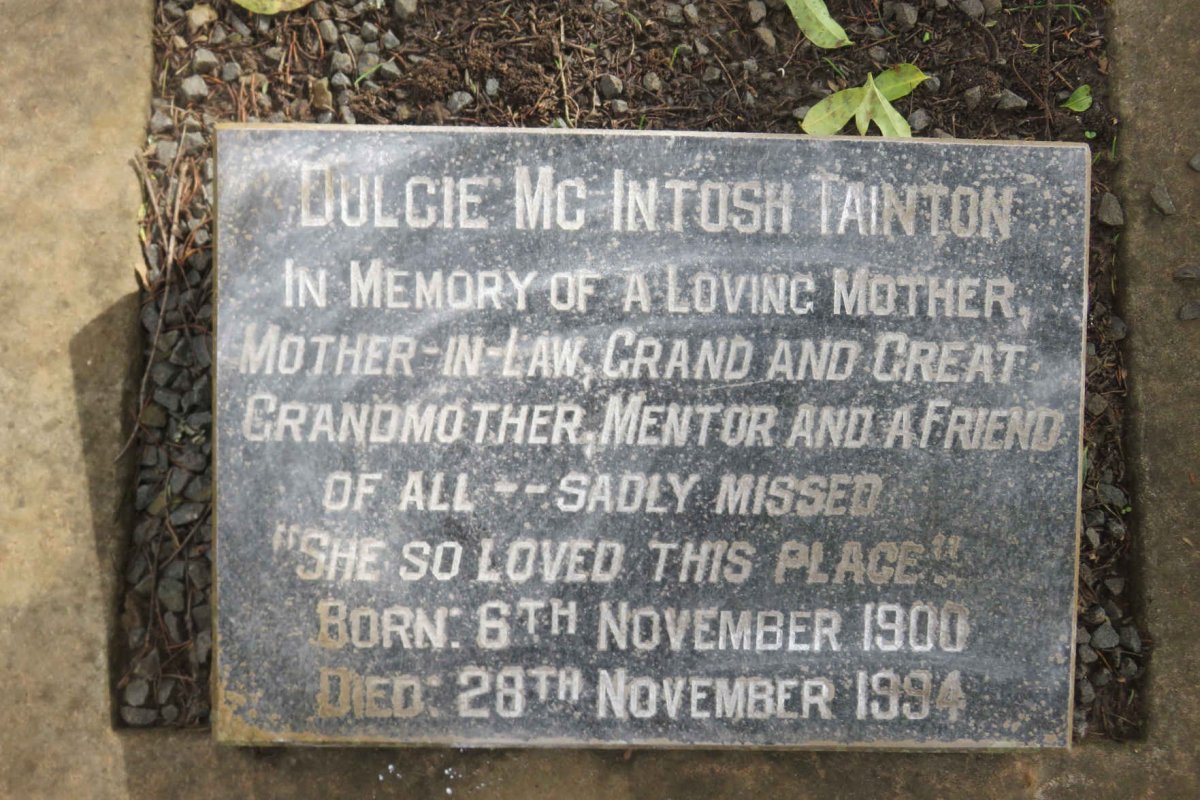 TAINTON Dulcie McIntosh 1900-1994