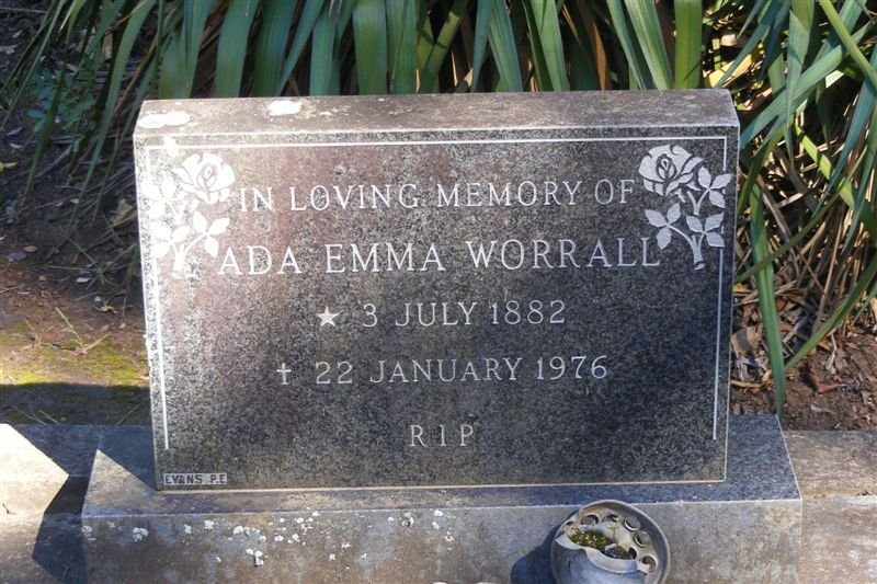 WORRALL Ada Emma 1882-1976