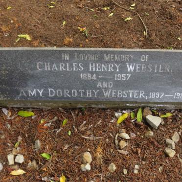 WEBSTER Charles Henry 1894-1957 &amp; Amy Dorothy 1897-1989
