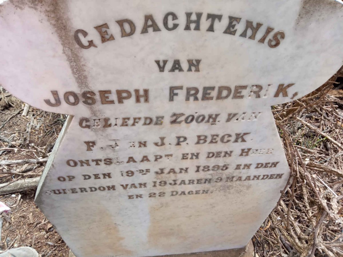 BECK Joseph Frederik -1895