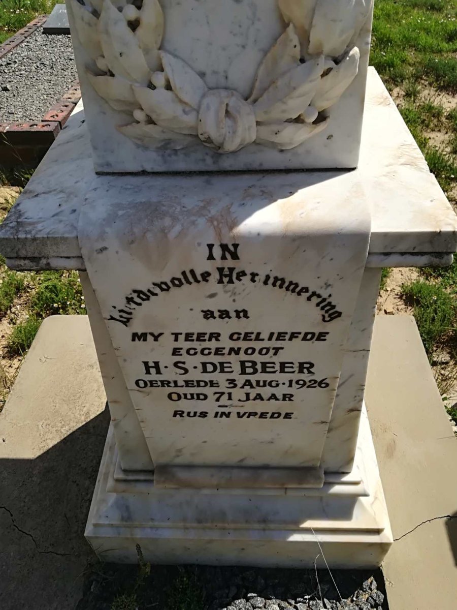 BEER H.S., de -1926