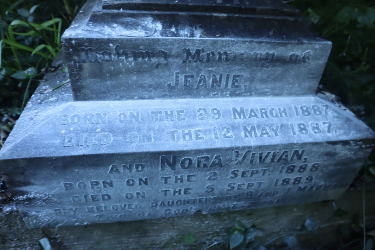 MAPHAM Jeanie 1887-1887 :: MAPHAM Nora Vivian 1888-1889
