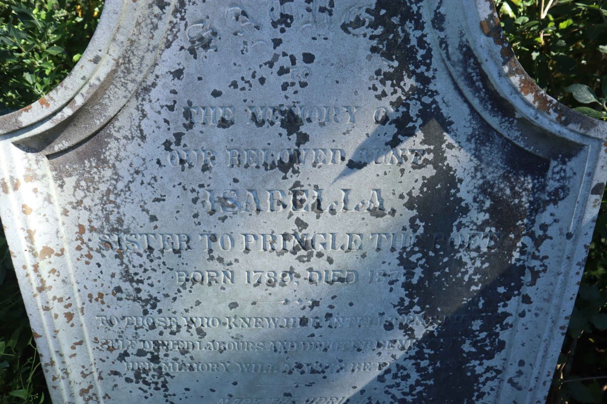 PRINGLE Isabella 1789-1876
