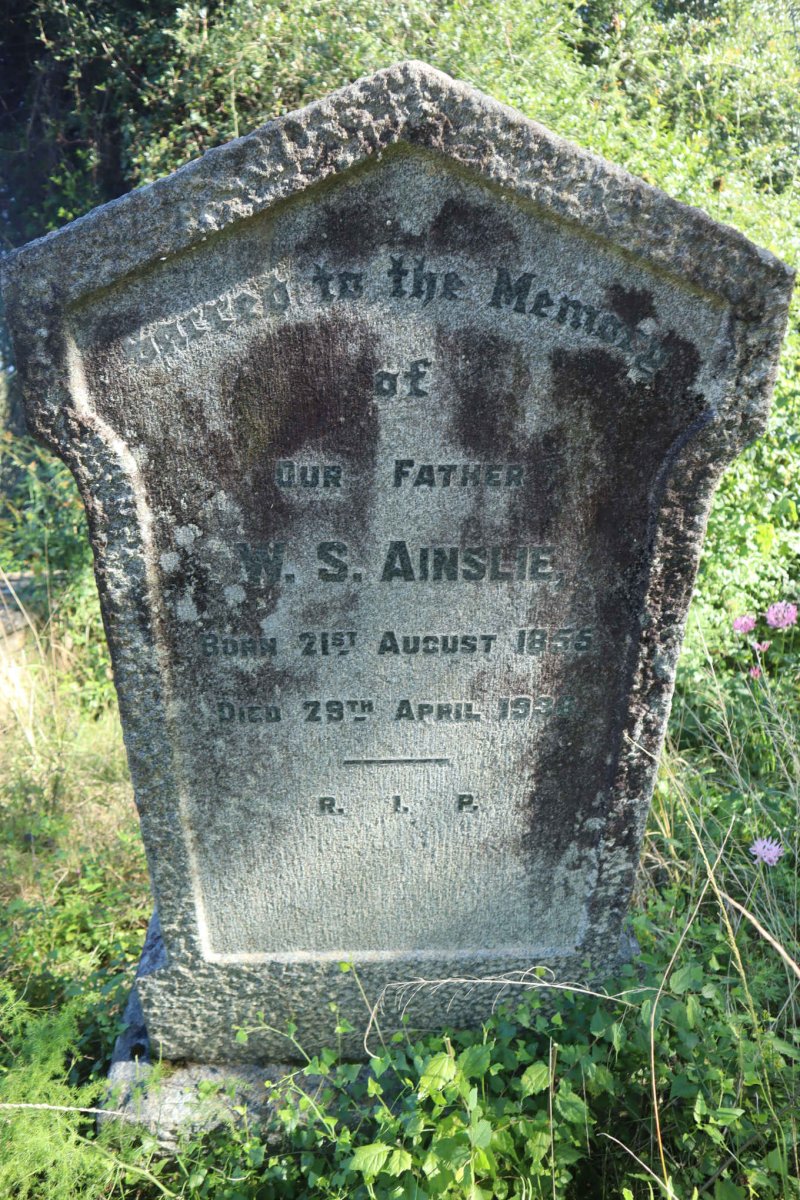 AINSLIE W.S. 1855-1938