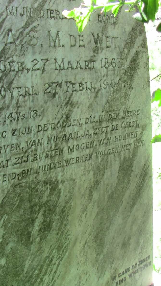 WET A.S.M., de 1863-1900