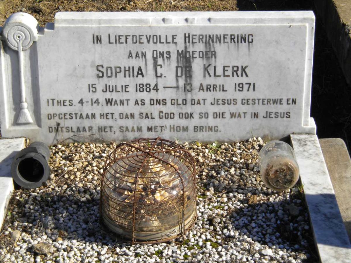 KLERK Sophia C., de 1884-1971