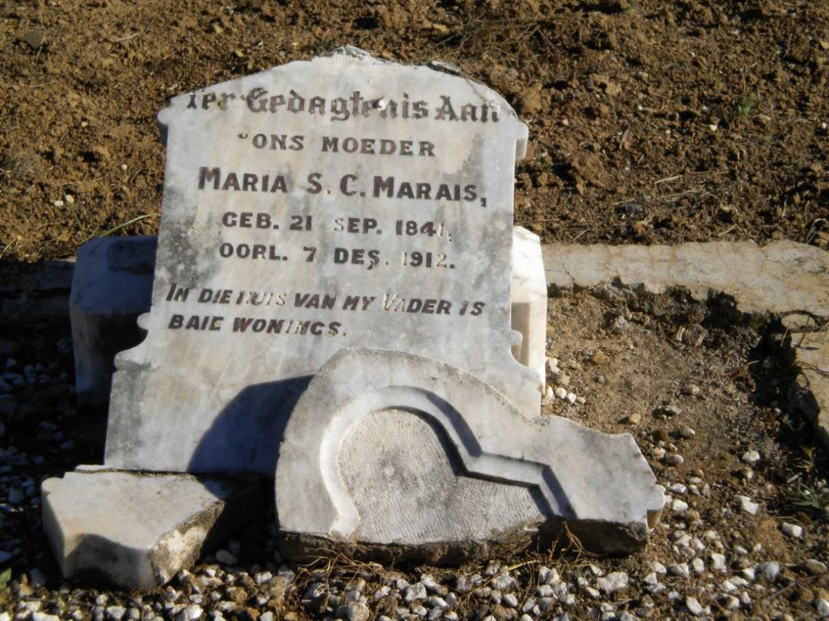 MARAIS Maria S.C. 1841-1912