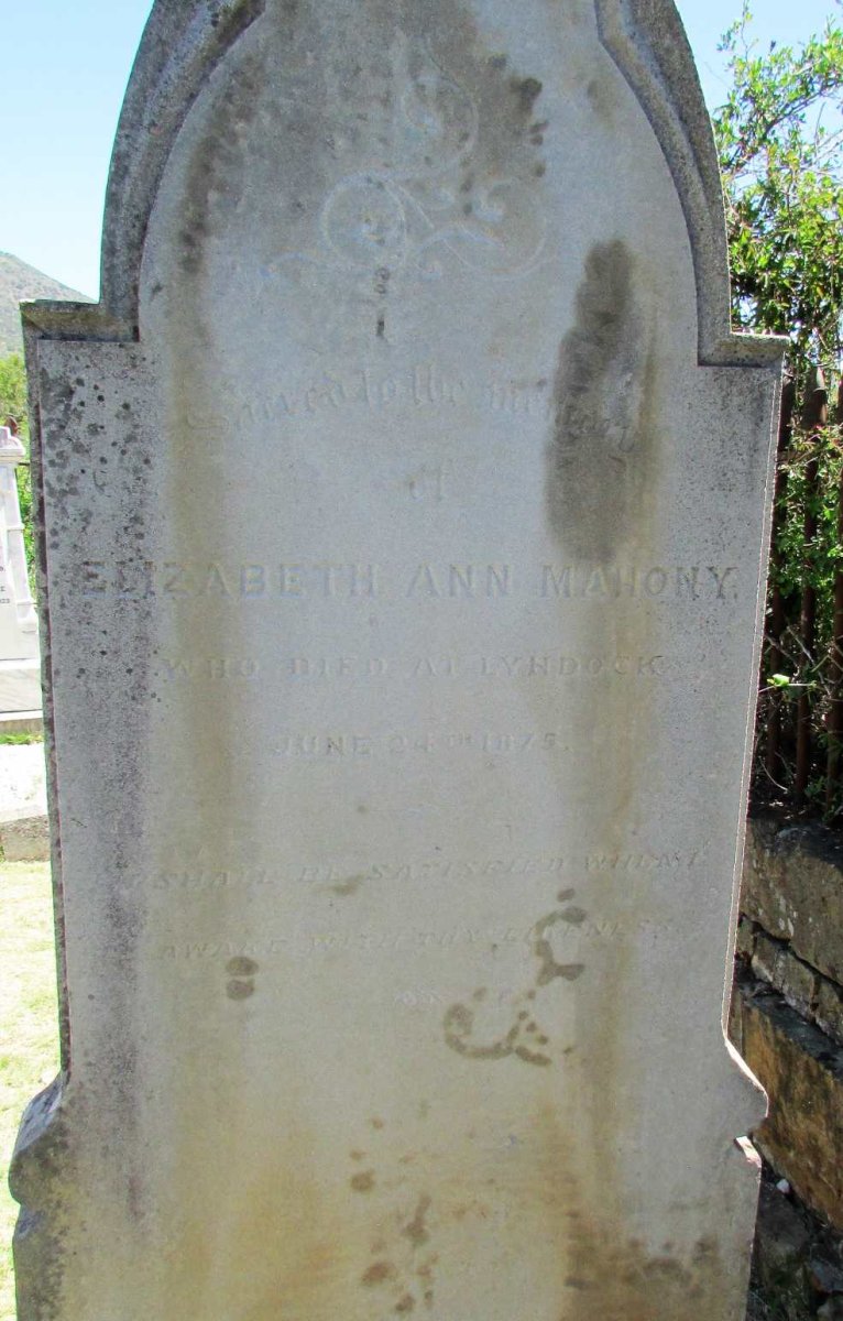 MAHONY Elizabeth Ann -1875