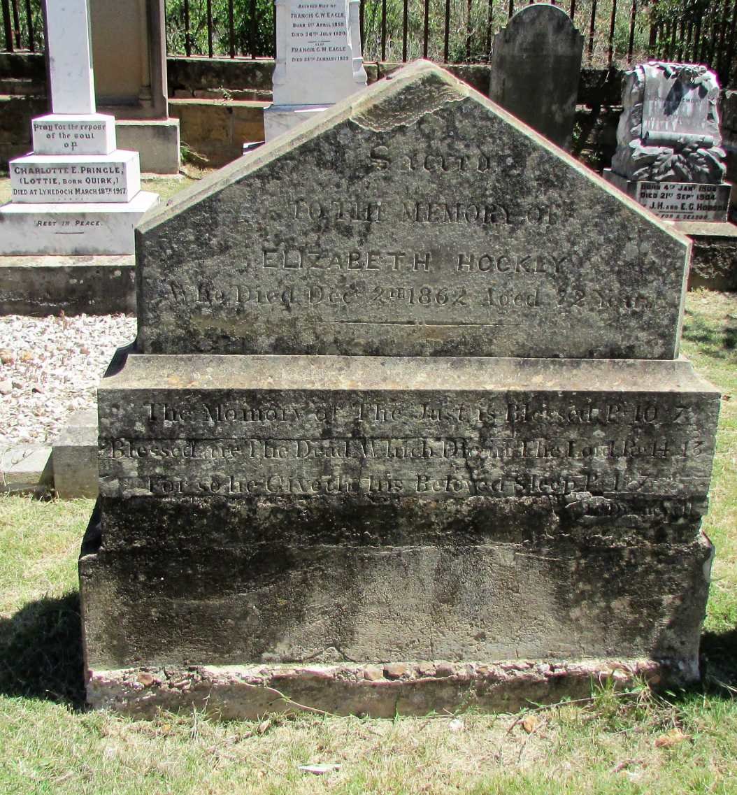 HOCKLY Elizabeth -1862
