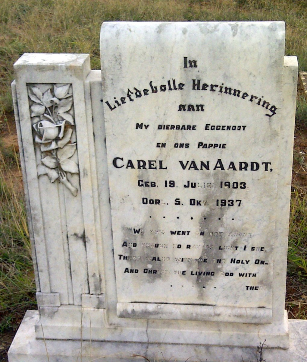 AARDT Carel, van 1903-1937