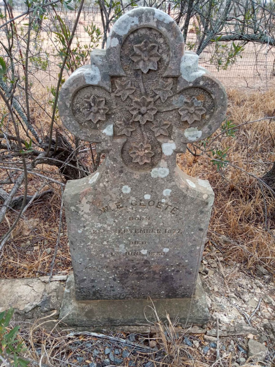 CLOETE W.E. 1877-1880