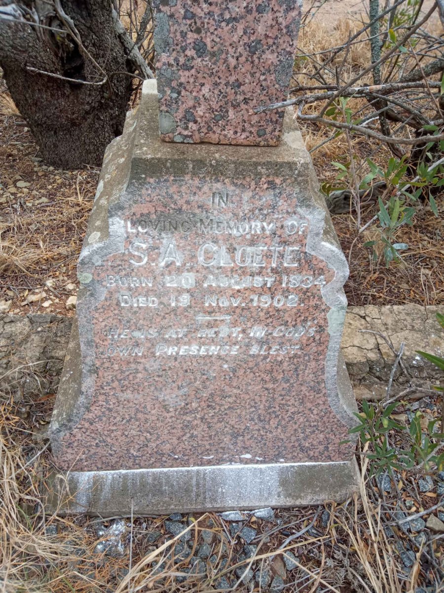 CLOETE S.A. 1834-1902
