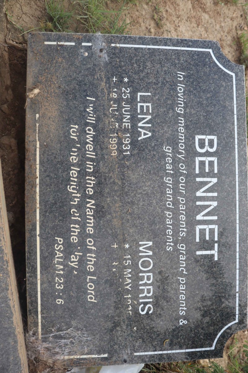 BENNET Morris 19?-? &amp; Lena 1931-1999