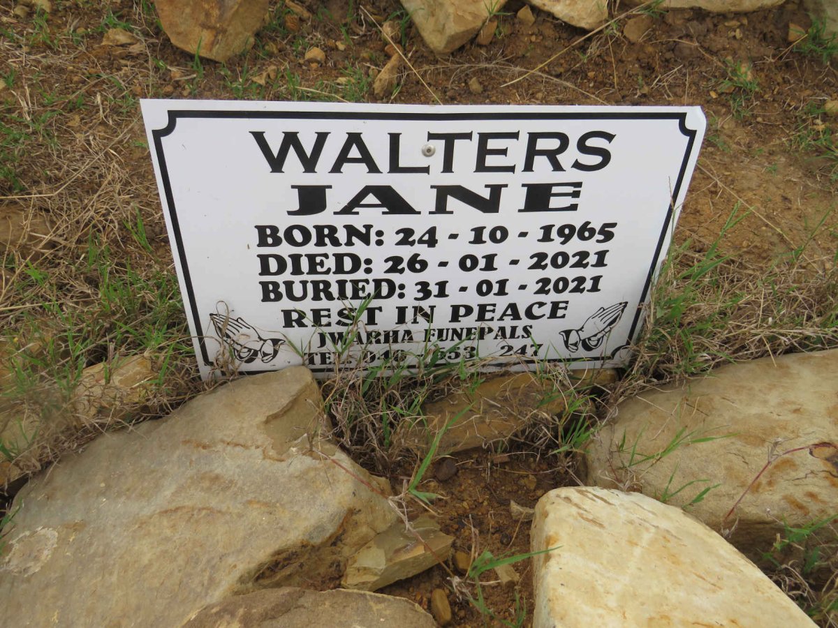 WALTERS Jane 1965-2021