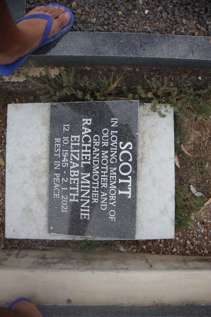 SCOTT Rachel Minnie Elizabeth 1945-2021