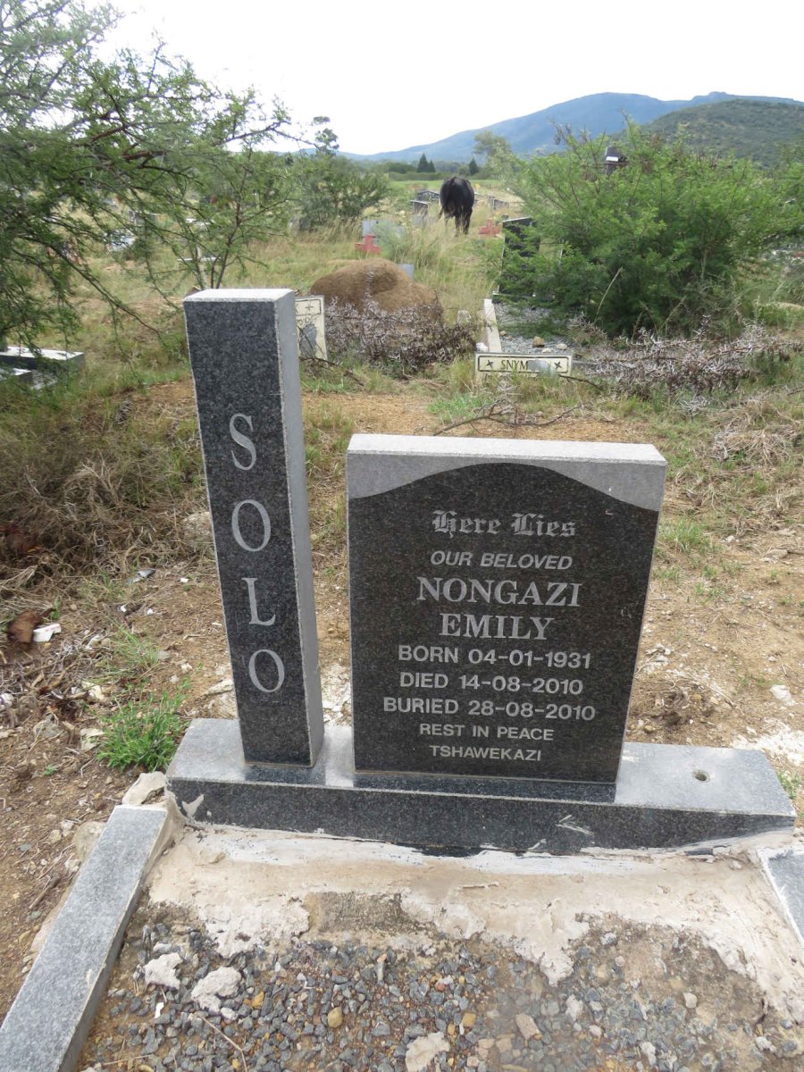 SOLO Nongazi Emily 1931-2010
