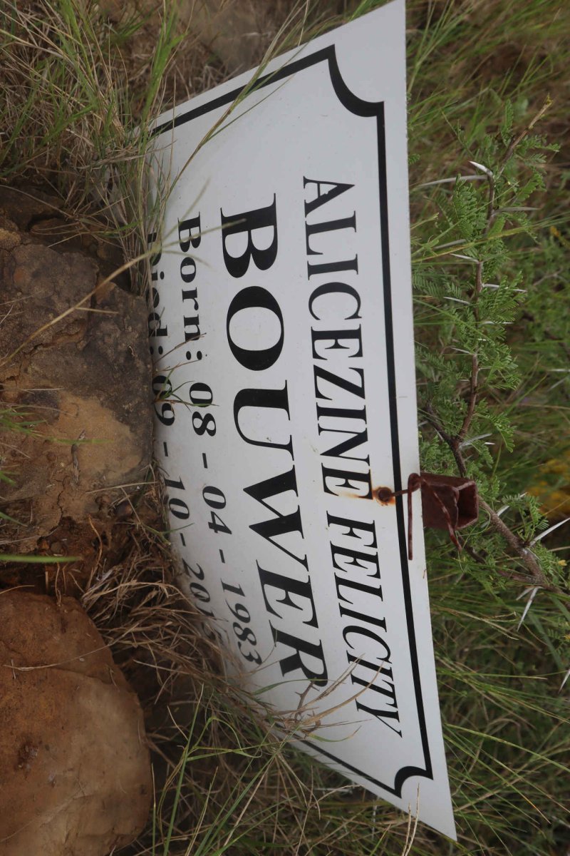 BOUWER Alicezine Felicity 1983-2015