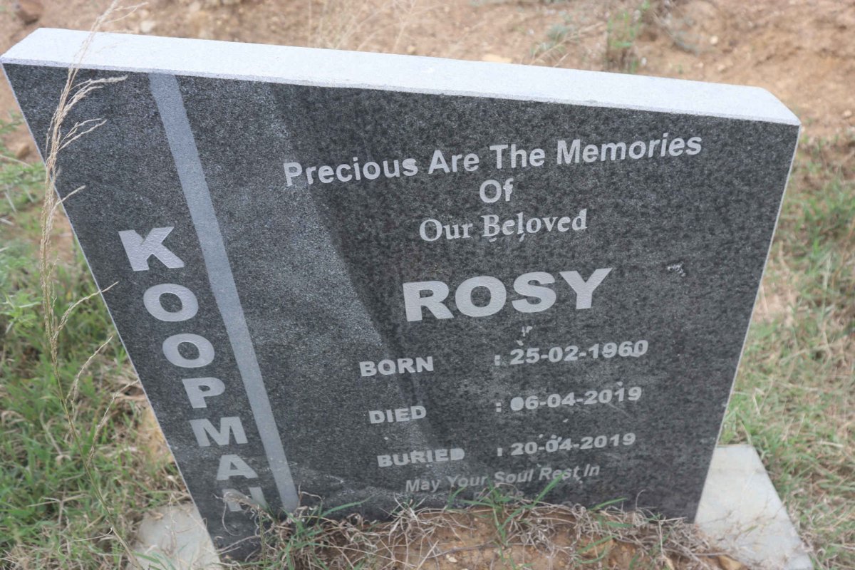 KOOPMAN Rosy 1960-2019