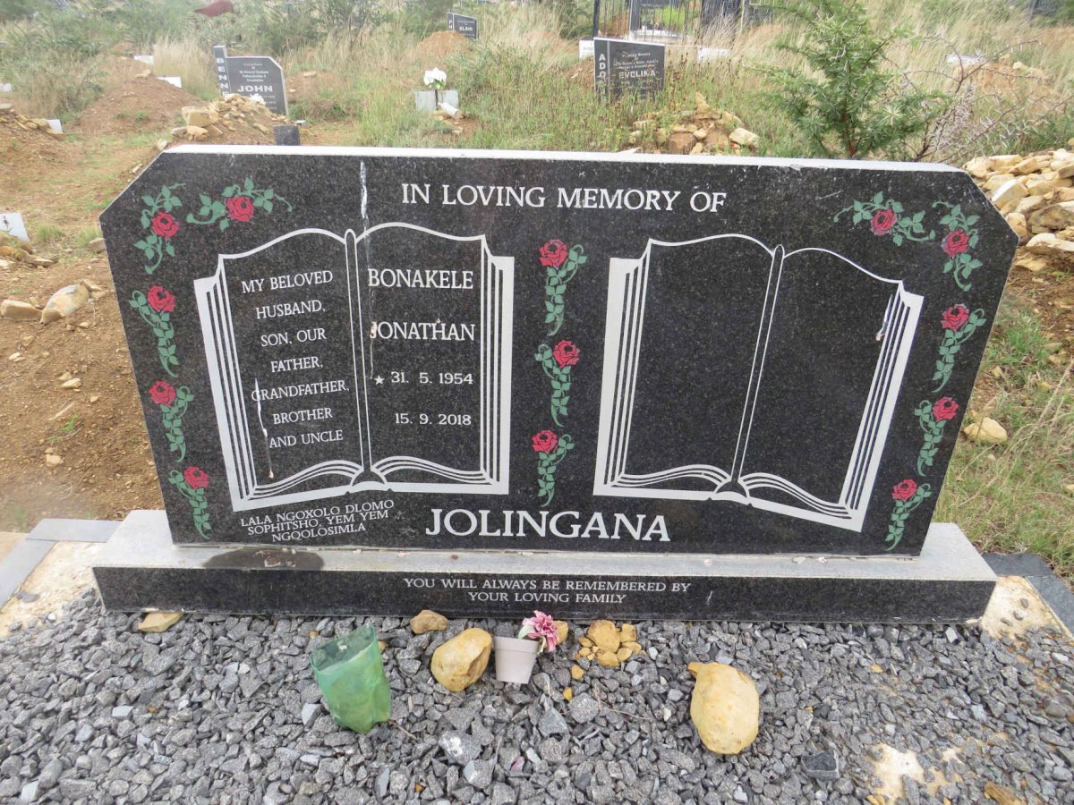 JOLINGANA Bonakele Jonathan 1954-2018