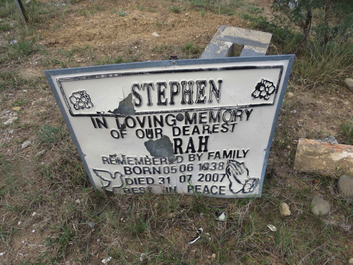 STEPHEN ?rah 1938-2007