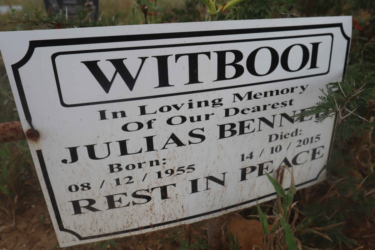 WITBOOI Julias Benneii 1955-2015