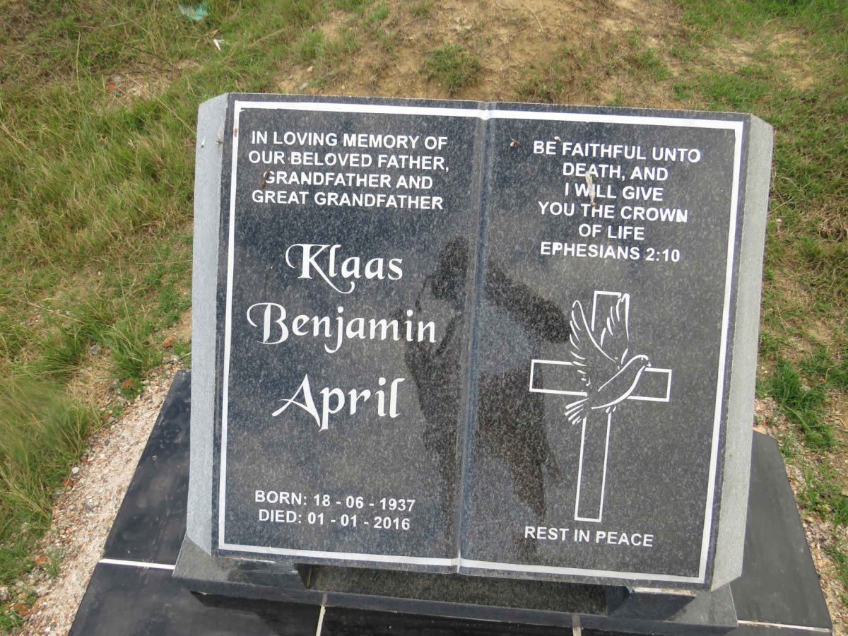 KLAAS Benjamin April 1937-2016