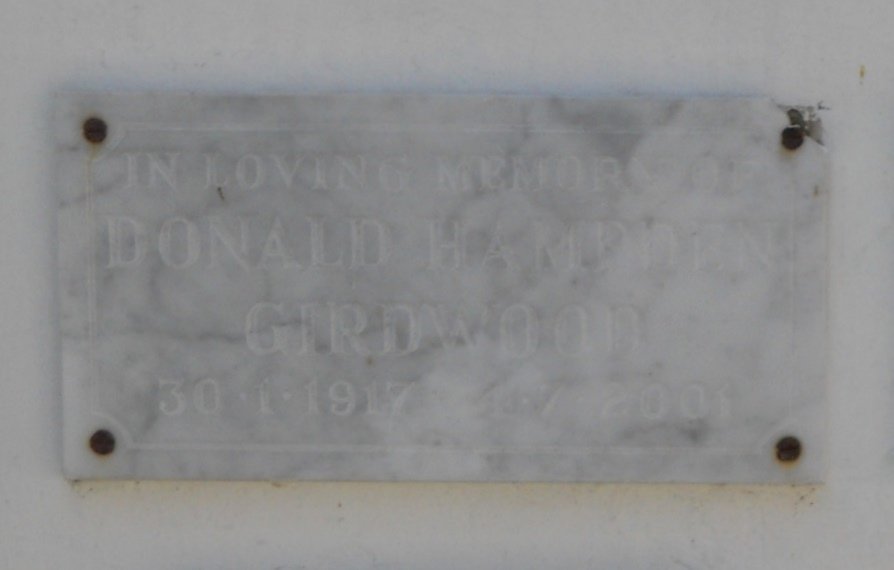 GIRDWOOD Donald Hampden 1917-2001