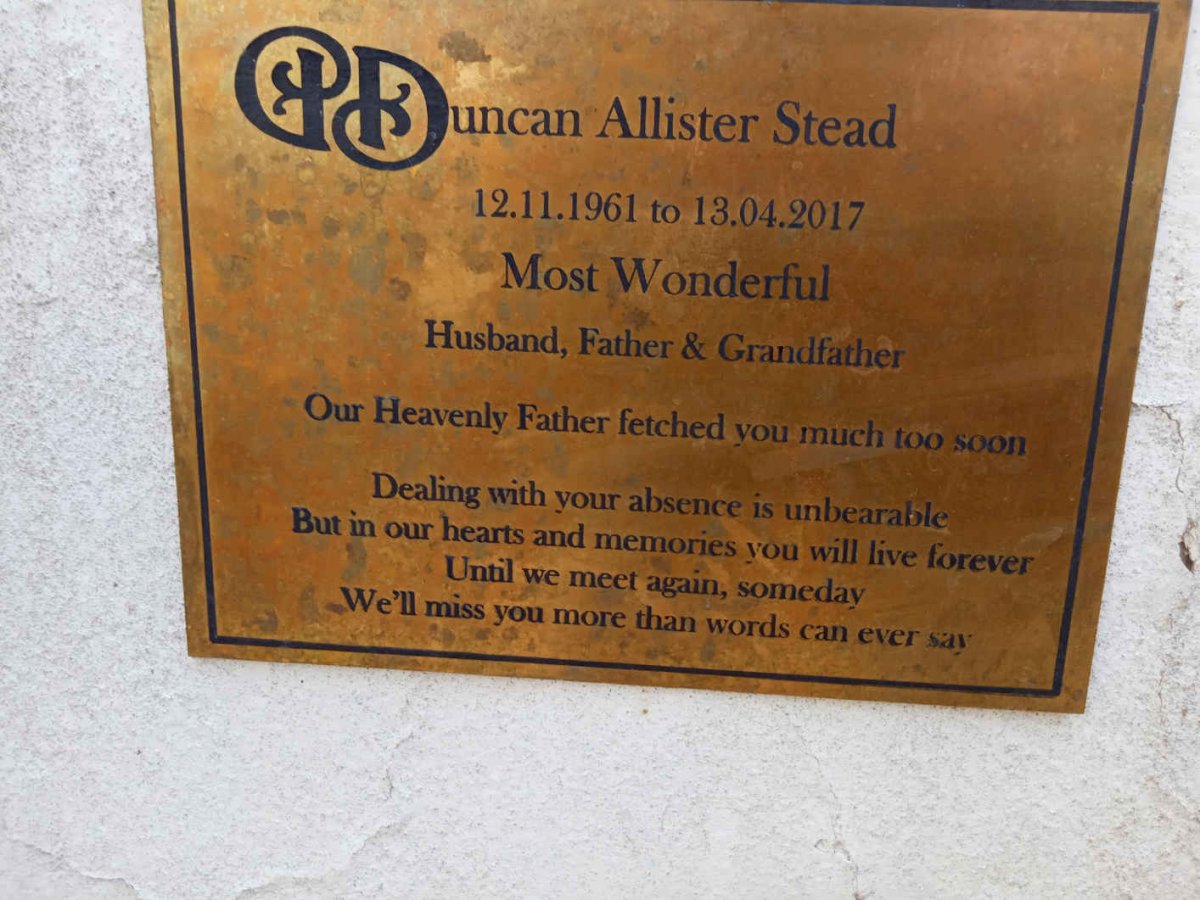 STEAD Duncan Allister 1961-2017