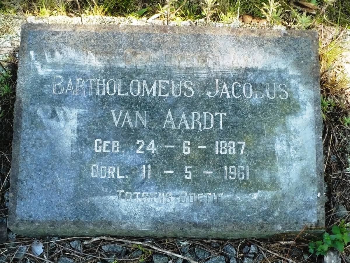 AARDT Bartholomeus Jacobus, van 1887-1961