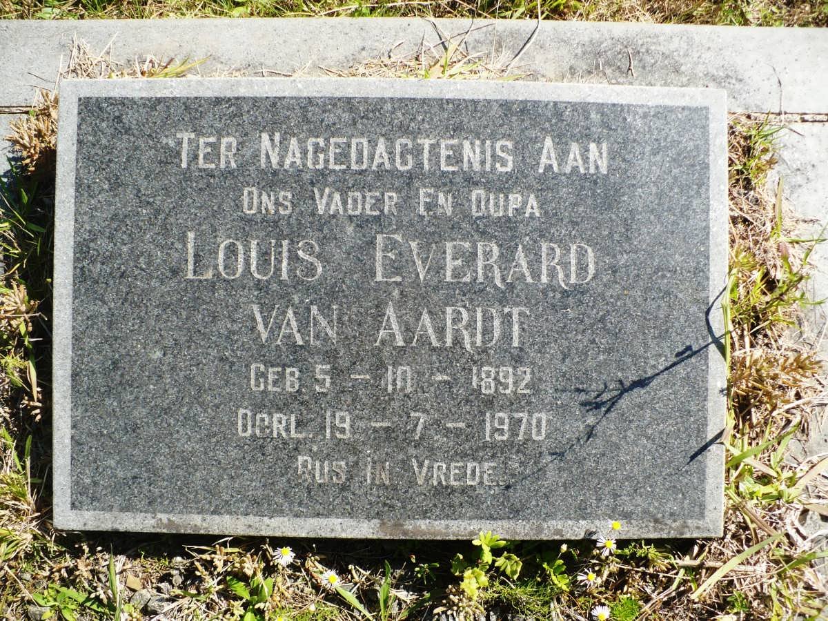 AARDT Louis Everard, van 1892-1970