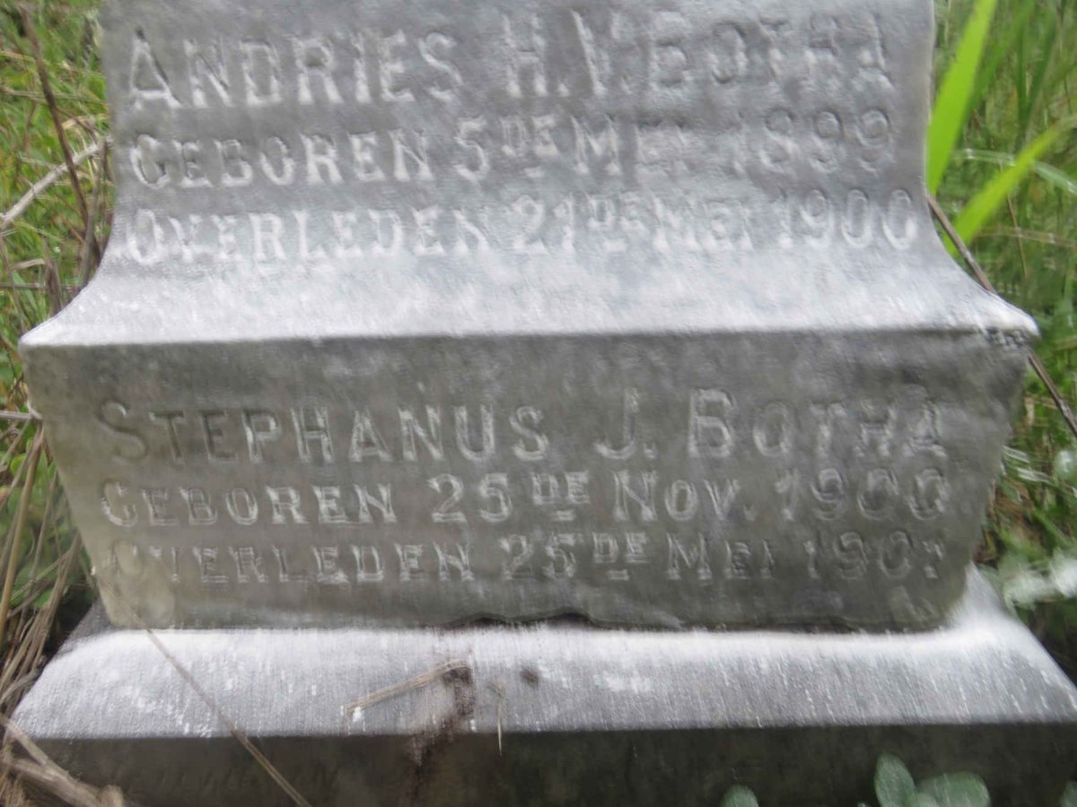 BOTHA Andries H. 1899-1900 :: BOTHA Stephanus J. 1900-1901