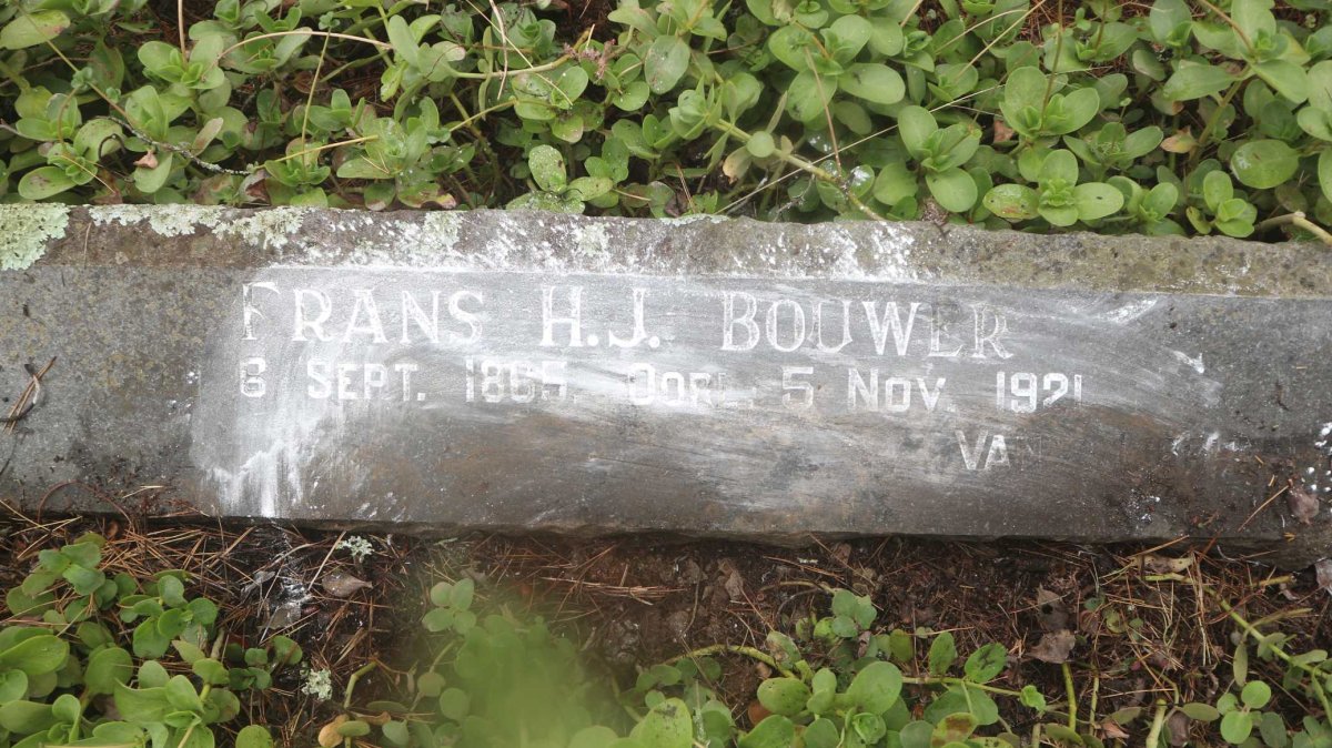 BOUWER Frans H.J. 1865-1921