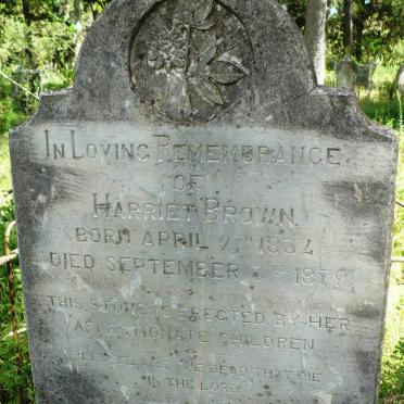 BROWN Harriet -1834-1879