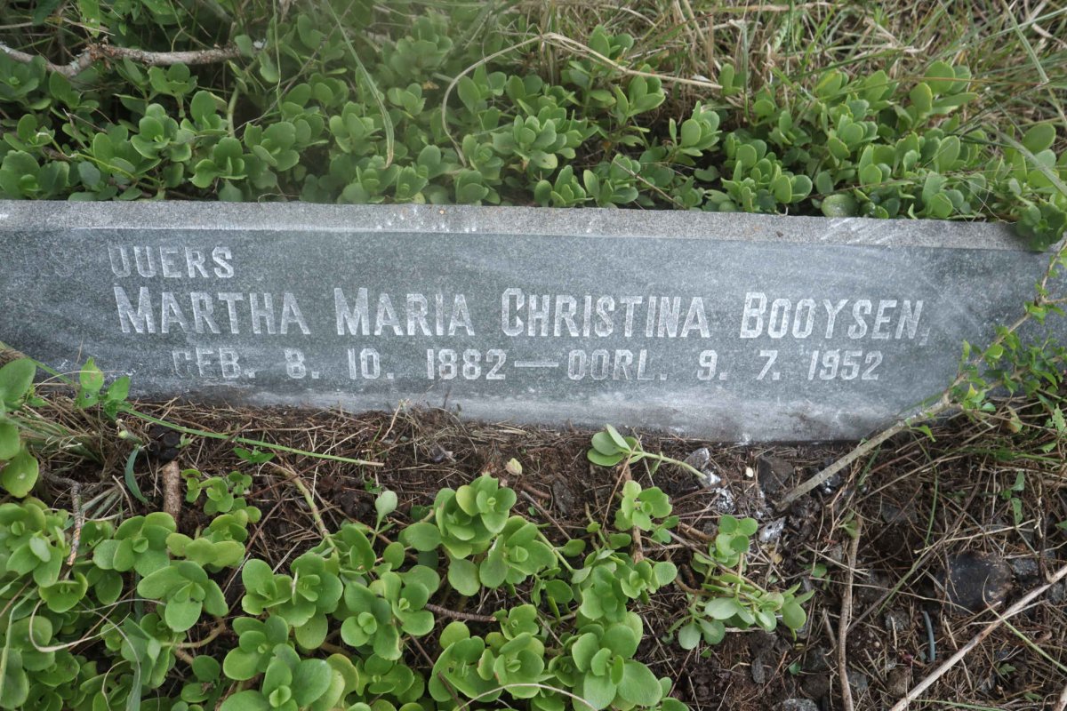 BOOYSEN Johannes Frederick 1883-1967 &amp; Martha Maria Christina 1882-1952