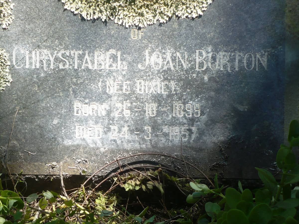 BORTON Chrystabel Joan nee DIXIE 1899-1957