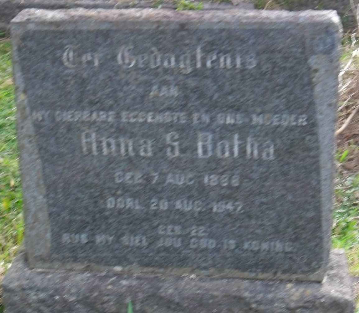BOTHA Anna S. 1888-1947