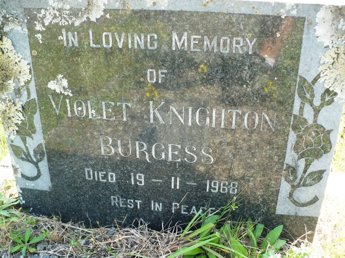 BURGESS Violet Knighton -1968