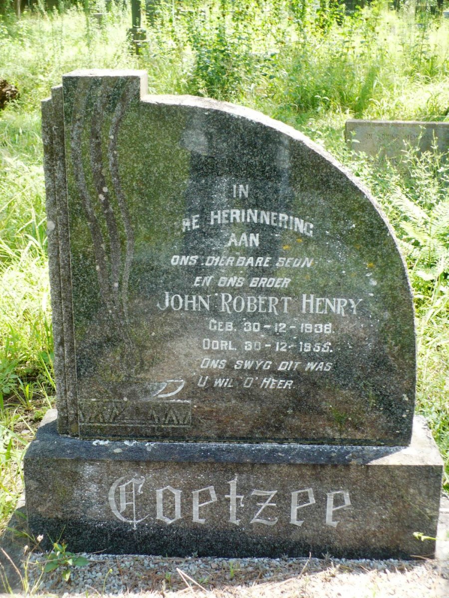 COETZEE John Robert Henry 1938-1955